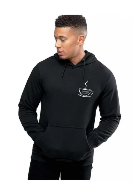 Черна мъжка качулка - Espresso Yourself II