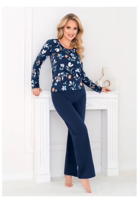 дълга памучна пижама Caroline