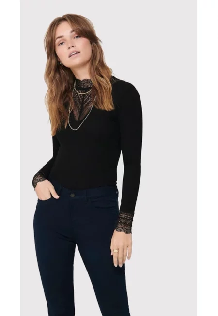 Дамска блуза -  58940 - Вискоза - Черна