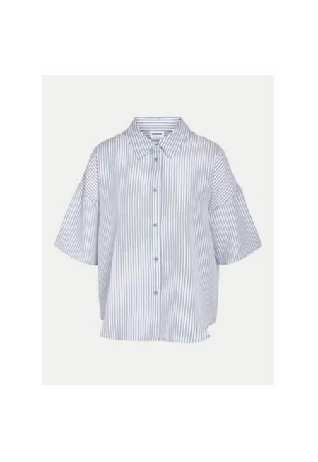 Дамска блуза - шумен май - Син - Полиестер - Син