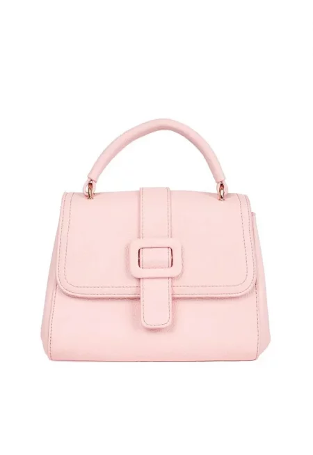 Дамска чанта  бяла със златни акценти - модерен дизайн - 2 отделения - 30x20см