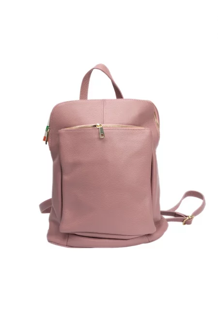 Дамска раница - кожа - - Розово