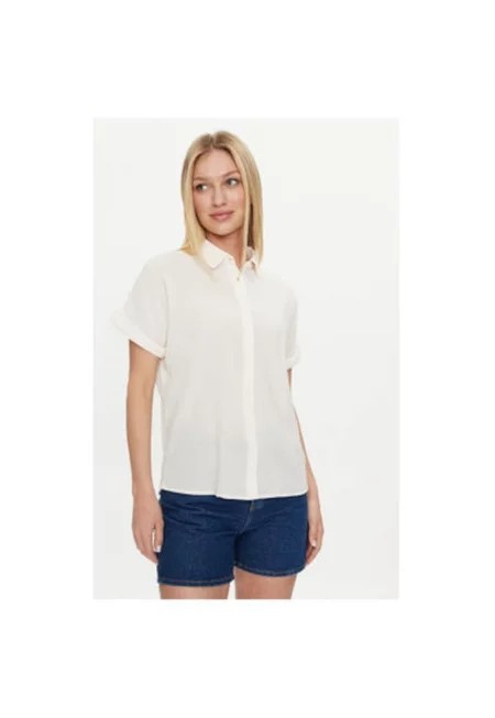 Дамска риза  303618032 - Памук - Бяла
