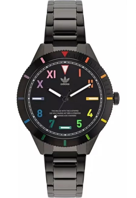 Дамски часовник  модел EDITION THREE SMALL - неръждаема стомана - черен - 36мм