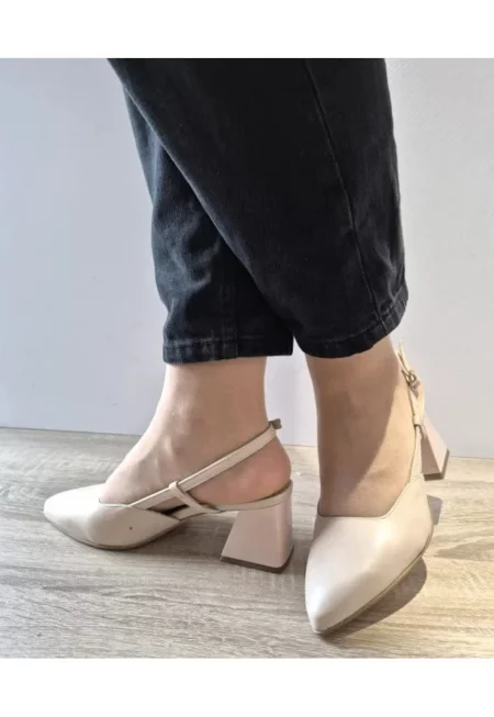 Дамски елегантни сандали  3754-2 Телесен цвят - Телесен цвят -