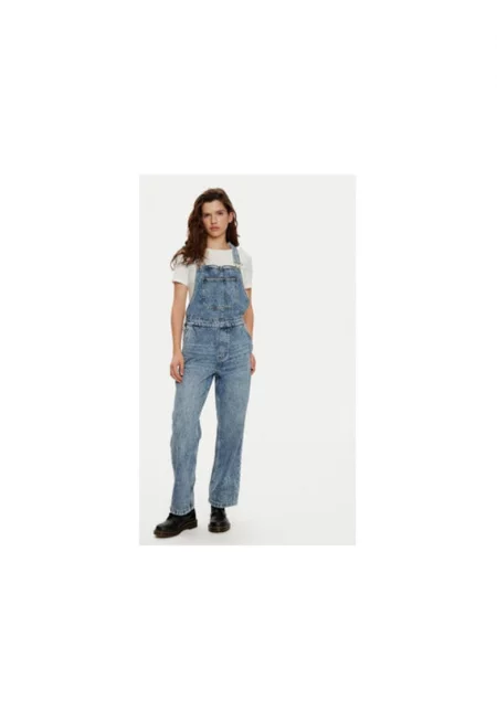 Дамски гащеризон  304339950 - Памук/Лиосел - Син