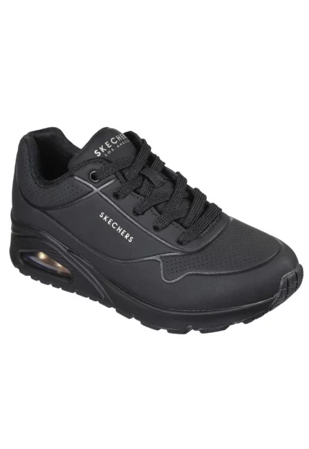 Дамски маратонки с връзки Skechers Uno Stand On Air 73690-BBK черни 05994