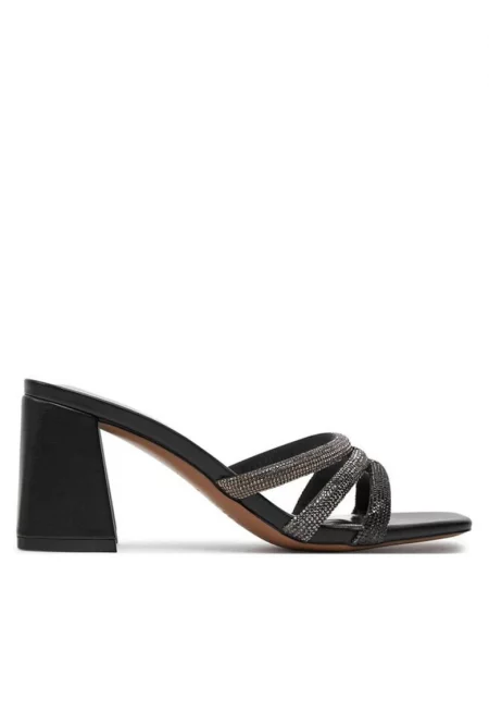 Дамски сандали  303829919 - Текстил - Черни