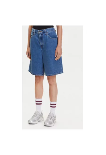 Дамски шорти Levi S - 000MJ-0001 - Дънкови - Памук - Син - Син