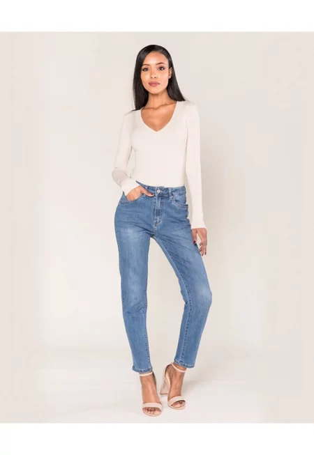 Дамски сини дънки - Push-up Skinny  P076-5A 16819