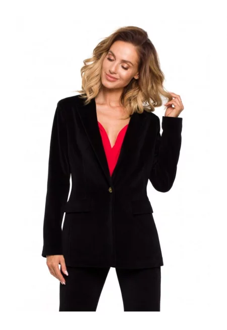 Дамско яке с колан -  Памук/Полиестер