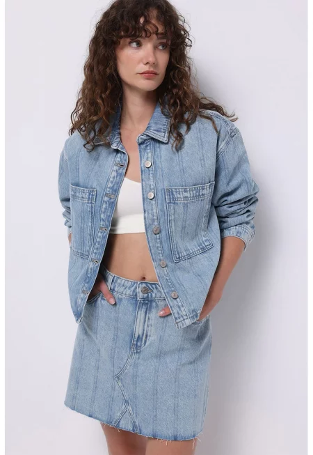 Дънково яке с копчета