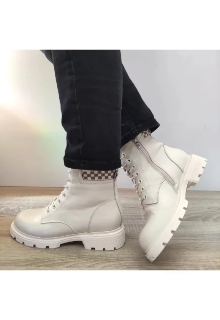 Ежедневни дамски боти  L9137 Cream - Крем