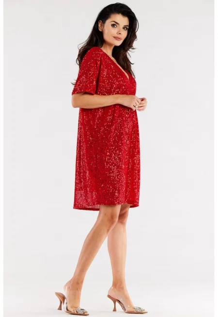 Къса рокля с къс ръкав A566