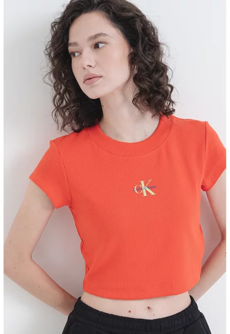 Къса тениска с лого