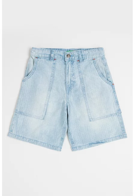 Къси дънки - Светлосин