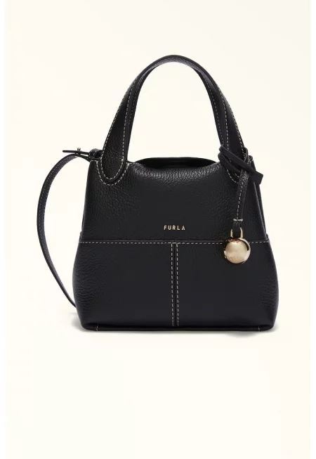 Кожена чанта през рамо с отделяща се презрамка