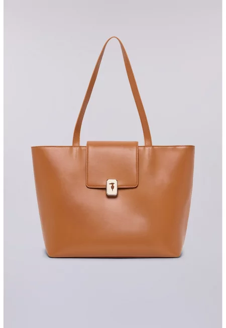 Кожена шопинг чанта