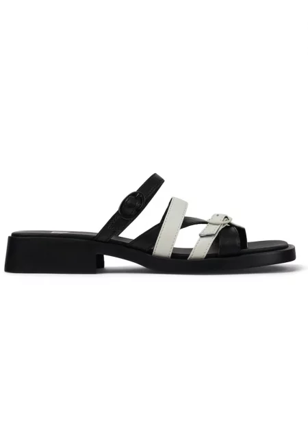 Кожени чехли Dana 27205 с кръстосани каишки - Бял