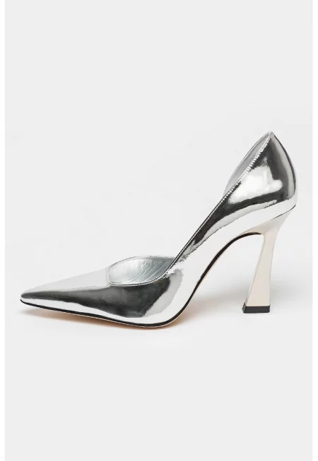 Кожени обувки Vinnie 100 Dorsay PM - Сребрист