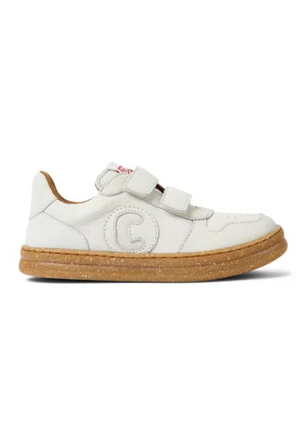 Кожени спортни обувки Runner Four 403 с велкро - Слонова кост