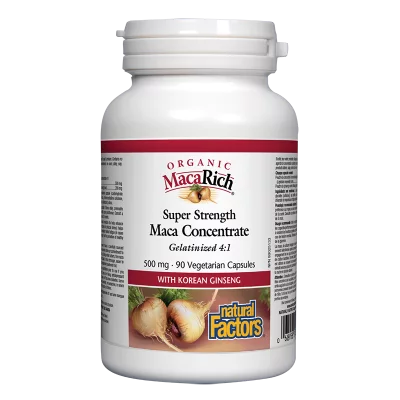 MacaRich® Organic Maca Concentrate 4:1/ Мака 500 mg х 90 капсули