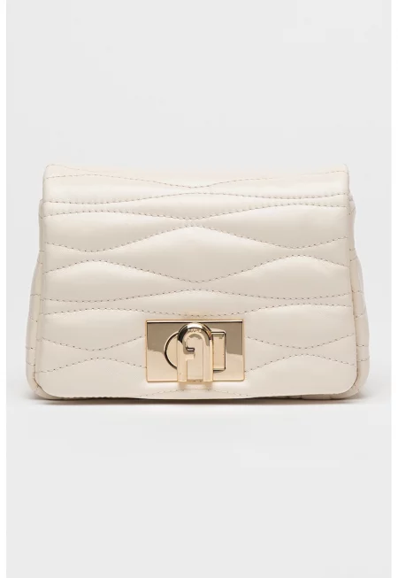 Малка кожена чанта през рамо 1927 - Слонова кост