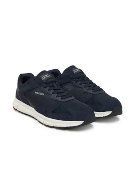 Маратонки за мъже -  тъмносин - естествена кожа -