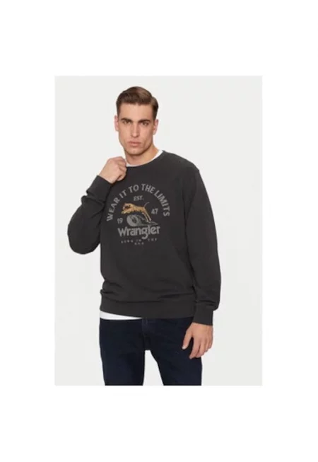 Мъжка блуза -  304998607 - Памук - Черен - Черен