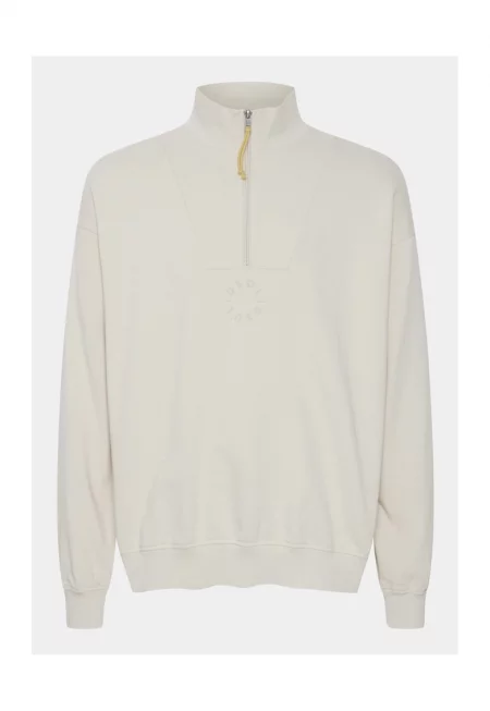 Мъжка блуза - Едноцветна - 303538583 - Бежов - Памук