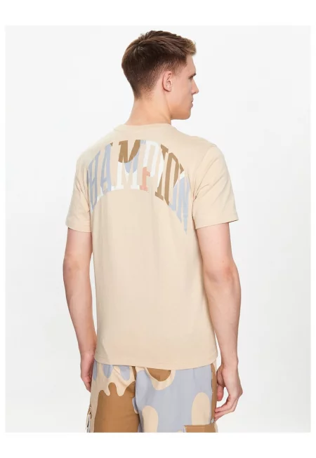 Мъжка тениска -  302216352 - памук - Бежов