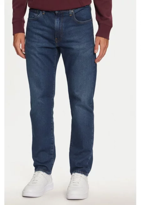 Мъжки дънки -  304229190 - Памук/Лиосел - Син - Син