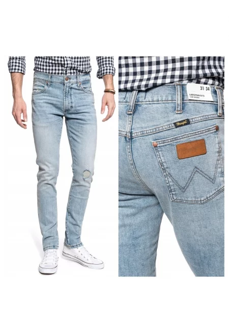 Мъжки дънки -  35614-138 - Larston - Памук - Дълги - Мъжки - Slim fit - W31-L34 US - Сини