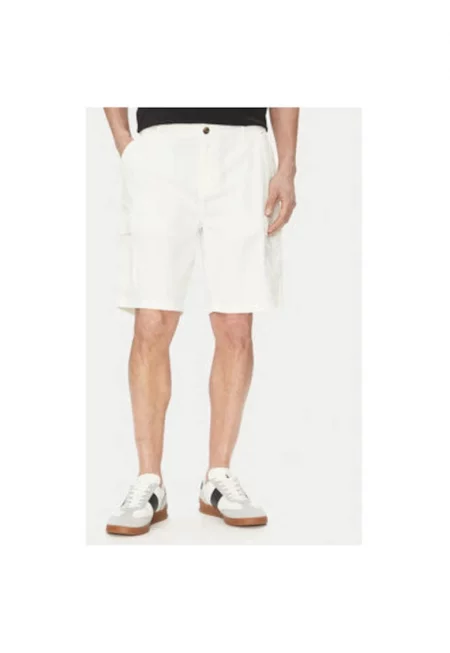 Мъжки шорти  TW536 - Памук - Бял - Бял