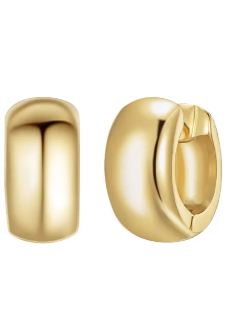 Обеци с 14К златно покритие - Златист