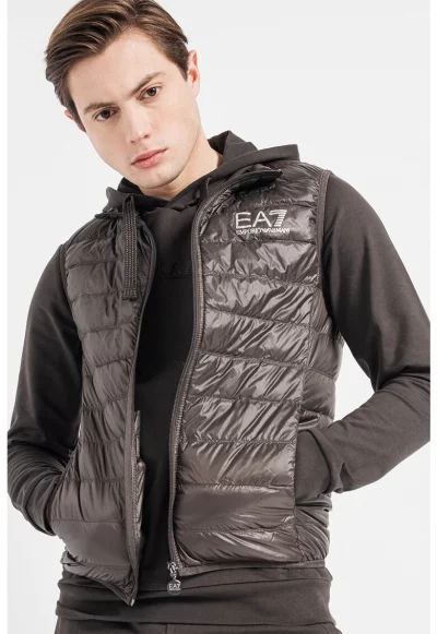 Олекотен пухен елек с цип