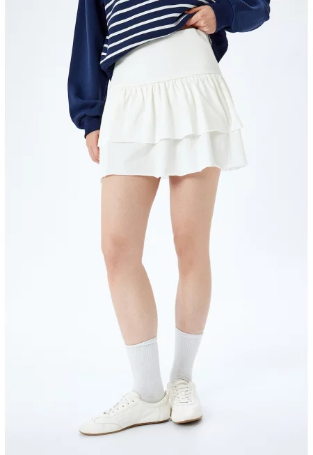 Памучна пола с дипли