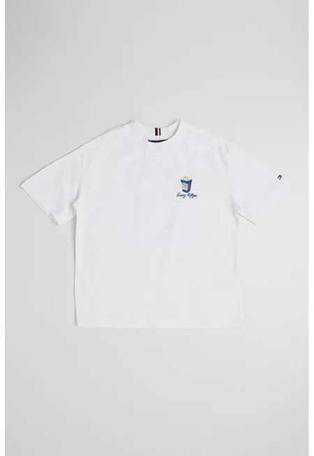 Памучна тениска с лого и фигурален принт