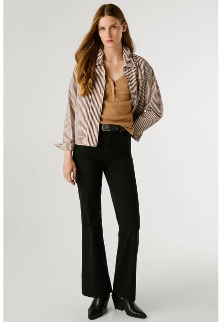 Панталон с висока талия - Черен