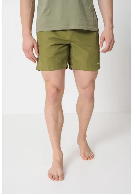 Плувни шорти с връзка - Бледожълт/Папратово зелено