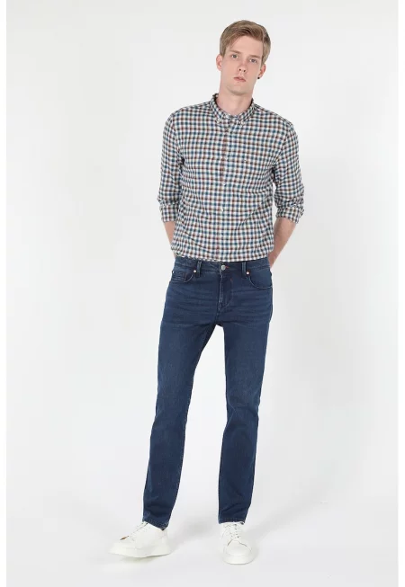 Прави дънки Karl - Тъмносин