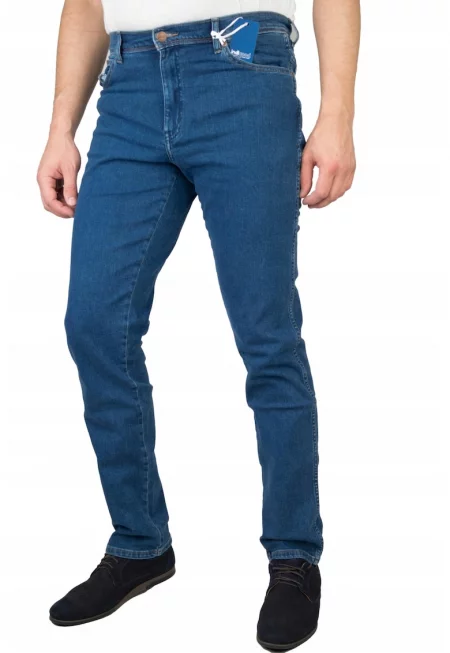 Прилепнали дънки за мъже -  памук - сини - W42 - L34