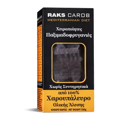 Ръчно изработен тост от пълнозърнесто брашно от рожков (Крит), 250 g