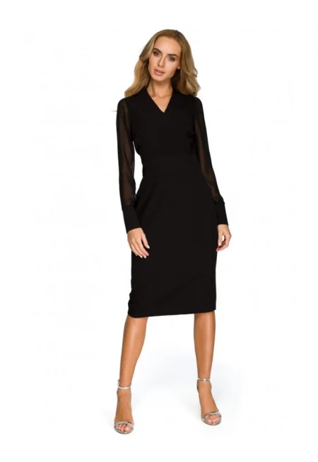 Рокля от шифон -  полиестер/васкоза