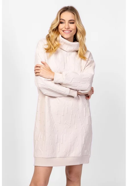 Рокля Vienew с релефен десен