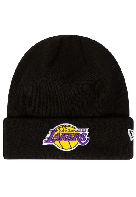 Шапка -  Essential Cuff Beanie Шапка Los Angeles Lakers Hat 60348856 - Черна - Един размер