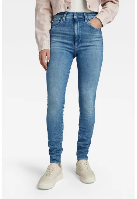 Скини дънки Kafey с висока талия - Син