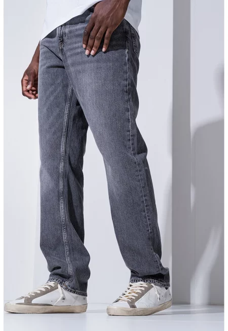 Свободни дънки - Избеляло черно