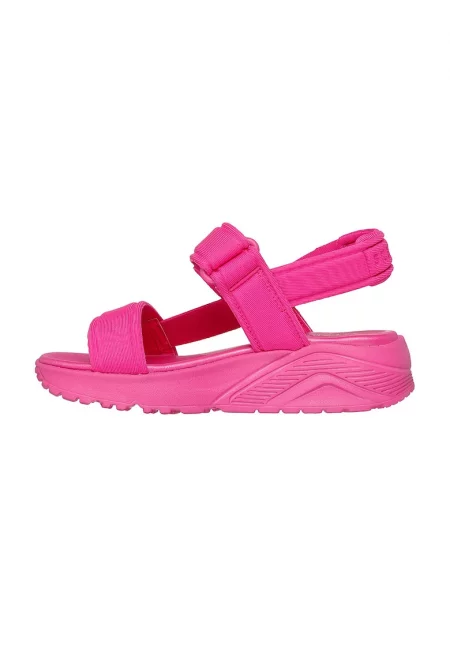 Текстилни сандали Uno Lite с велкро - Розово -
