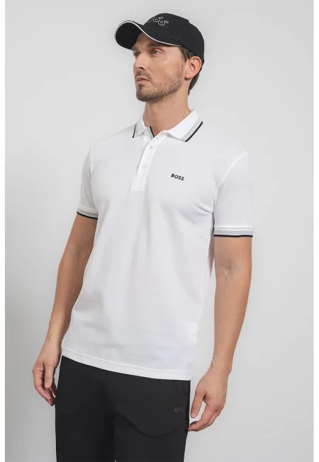 Тениска Paddy от памучно пике с яка